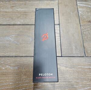 Peloton Glass Water Bottle 16 OZ Non Slip, NIB